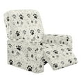 thumbnail image 1 of Kuiaobaty Dot Paws Print Reclining Slipcover Easy Replacement Recliner Chair Cover Breathable Recliner Couch Cover Washable Reclining Sofa Slipcover with Elastic Bottom for Living Room, 1 of 8