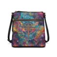 thumbnail image 1 of Kuiaobaty Dragonfly Mandala Flower Print Women's Crossbody Bag, Large Capacity Vegan Leather Hobo Purse with Adjustable Strap, Ethnic Style Sling Handbag Crossbody for Travel, 1 of 7