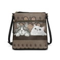 thumbnail image 1 of Kuiaobaty Exotic Shorthair Cat Print Crossbody Bag for Women, Lightweight Vegan Leather Sling Handbag with Adjustable Strap, Medium Size Casual Shoulder Purse Crossbody for Travel, 1 of 7