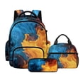 thumbnail image 1 of Kuiaobaty Fire Print Kids Backpack Set with Pencil Case for Kids Boys Multi Pockets Backpack and Lunch Bag with Adjustable Strap 17 Inch Bookbag with Pencil Pouch for School Travel Picnic, 1 of 7