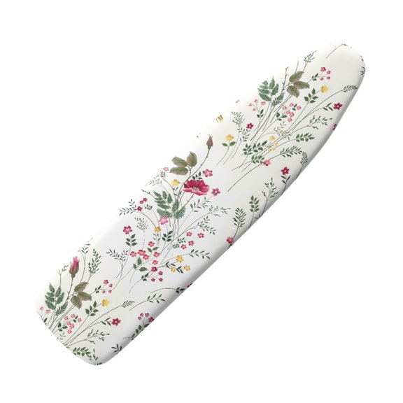 Kuiaobaty Floral Leaf Pattern Ironing Board Cover Non-Slip Universal Stretchy Cover with Hook and Loop Fastener Strap and Elasticized Edges for Friends Replacement Accessories