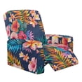 thumbnail image 1 of Kuiaobaty Hibiscus Frangipani Print Recliner Chair Cover Monstera Easy Installation Reclining Sofa Slipcover Recliner Couch Cover Breathable Reclining Slipcover with Pocket for Living Room, 1 of 8