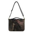thumbnail image 1 of Kuiaobaty Horse American Flag Print Bible Cover for Women Men, Portable Carrying Book Case Church Bag Bible Protective with Handle and Adjustable Shoulder Strap, Gifts for Church Religious, M, 1 of 7
