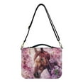 thumbnail image 1 of Kuiaobaty Horse Cherry Blossom Print Bible Cover with Handle and Shoulder Strap, PU Leather Carrying Case Tote Bag Waterproof Church Bag Book Accessories Christian Gift for Women Men, 2XL, 1 of 7