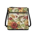 thumbnail image 1 of Kuiaobaty Hummingbird Daisy Print Women's Crossbody Bag, Medium Size Portable Leather Satchel Purse Crossbody, Zipped Pockets Messenger Handbag with Adjustable Strap for Travel, 1 of 7
