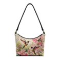 thumbnail image 1 of Kuiaobaty Hummingbird Print Underarm Sling Bag for Women Cherry Blossom Print Hobo Purse Tote with Adjustable Strap Large Capacity Leather Shoulder Purse for Travel, 1 of 7