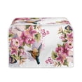 thumbnail image 1 of Kuiaobaty Hummingbird Toaster Cover 2 Slice Flowers Dust and Fingerprint Protection Kitchen Appliance Bread Maker Cover Anti Sputtering Wide Slot Oven Dust Covers, 1 of 5