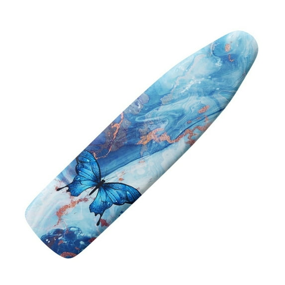 Kuiaobaty Ironing Board Cover Non-Slip Ironing Board Replacement Cover Protective Scorch Polyster with Elastic Edge Home & Kitchen Accessories, Butterfly Marble Texture Blue