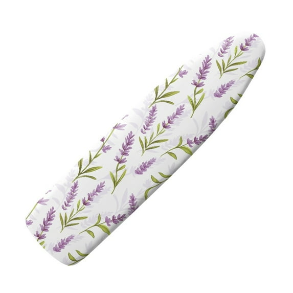Kuiaobaty Ironing Board Cover Non-Slip Ironing Board Replacement Cover Protector Cover Protective Scorch Polyster with Elastic Edge 15 x 54 Inches, Lavender Flower leaf