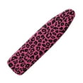 thumbnail image 1 of Kuiaobaty Ironing Board Cover Resist Scorching Iron Board Cover Extra Wide Table Top with Elastic Edge, Leopard Print Dark Pink, 1 of 5