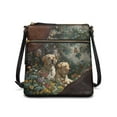 thumbnail image 1 of Kuiaobaty Labrador Print Crossbody Bag for Women, Flowers Butterfly Print Sling Bag Purse Crossbody with Adjustable Strap, Roomy Casual Leather Satchel Purse for Travel, 1 of 7
