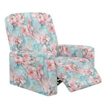 Kuiaobaty Marble Butterfly Print Reclining Slipcover Soft Recliner Chair Cover Easy Replacement Recliner Couch Cover Breathable Reclining Sofa Slipcover with Elastic Bottom for Pets