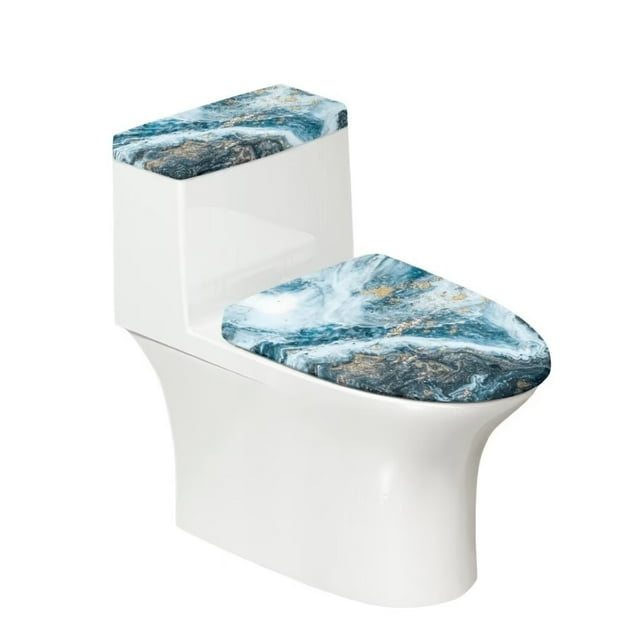 Kuiaobaty Marble Stripes Durable Toilet Tank Cover Easy to Install