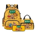 thumbnail image 1 of Kuiaobaty Math Lion Print Backpack and Lunch Box Set for Boys Girls Capybara Giraffe Print Backpack with Pencil Case with Zipper Insulated Portable Lunch Bag with Pencil Pouch for School Hiking, 1 of 7