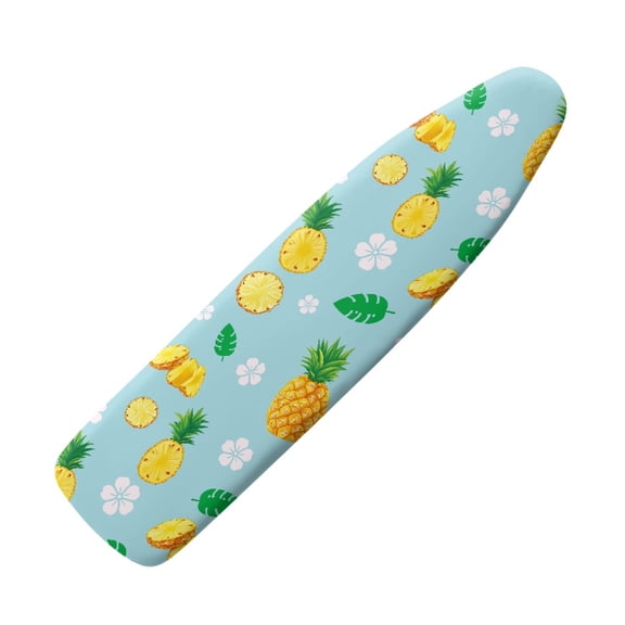 Kuiaobaty Non-Slip Ironing Board Cover with Elastic Edge Pineapple Leaf Cherry Blossom Pattern Protective Scorch Polyster Ironing Board Replacement Cover Stain Resistant Home Decor