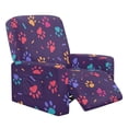 thumbnail image 1 of Kuiaobaty Paws Print Recliner Couch Cover with Pocket Dustproof Reclining Sofa Slipcover Breathable Reclining Slipcover Washable Recliner Chair Cover for Pets, 1 of 8
