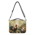 thumbnail image 1 of Kuiaobaty Rooster Chicken Flower Print Bible Cover Case for Women Men Large PU Leather Bible Case Bible Bag with Handle, Waterproof Book Cover Carrying Case with Adjustable Shoulder Strap, L, 1 of 7
