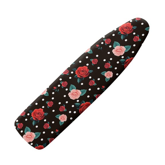 Kuiaobaty Rose Polka Dot Red Pink Pattern Ironing Board Cover Non-Slip Ironing Board Replacement Cover Protective Scorch Polyster with Elastic Edge Home & Kitchen Accessories