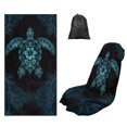 thumbnail image 1 of Kuiaobaty Sea Turtle Print Towel Car Seat Covers Front Seats Hibiscus Print Front Seat Covers for SUV Truck Sedan Van Sweat Absorption Sports Towels, Beach Towel, Running Towels, 1 of 8