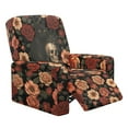 thumbnail image 1 of Kuiaobaty Skull Rose Cat Print Recliner Chair Cover with Side Pocket Sipder Web Reclining Sofa Slipcover Halloween Thick Reclining Slipcover Dustproof Recliner Couch Cover for Pets Kids, 1 of 8