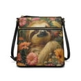 thumbnail image 1 of Kuiaobaty Sloth Daisy Print Leather Crossbody Bag for Women, Fashion Multi Pockets Messenger Handbag with Adjustable Strap, Lightweight Durable Hobo Purse Crossbody for Travel, 1 of 7