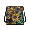 thumbnail image 1 of Kuiaobaty Sunflower Leopard Print Crossbody Bag for Women, Large Capacity Vegan Leather Hobo Handbag with Adjustable Strap, Casual Medium Size Shoulder Purse Crossbody for Travel, 1 of 7