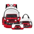 thumbnail image 1 of Kuiaobaty Truck Print Kids Backpack Set with Pencil Case for Boys Multi Pockets Backpack and Lunch Bag with Adjustable Strap 17 Inch Bookbag with Pencil Pouch for School Travel Picnic, 1 of 7
