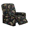 thumbnail image 1 of Kuiaobaty Turtle Frangipani Print Reclining Sofa Slipcover Stain Resistant Recliner Chair Cover Large Durable Reclining Slipcover Breathable Recliner Couch Cover with Side Pocket for Pets Kids, 1 of 8