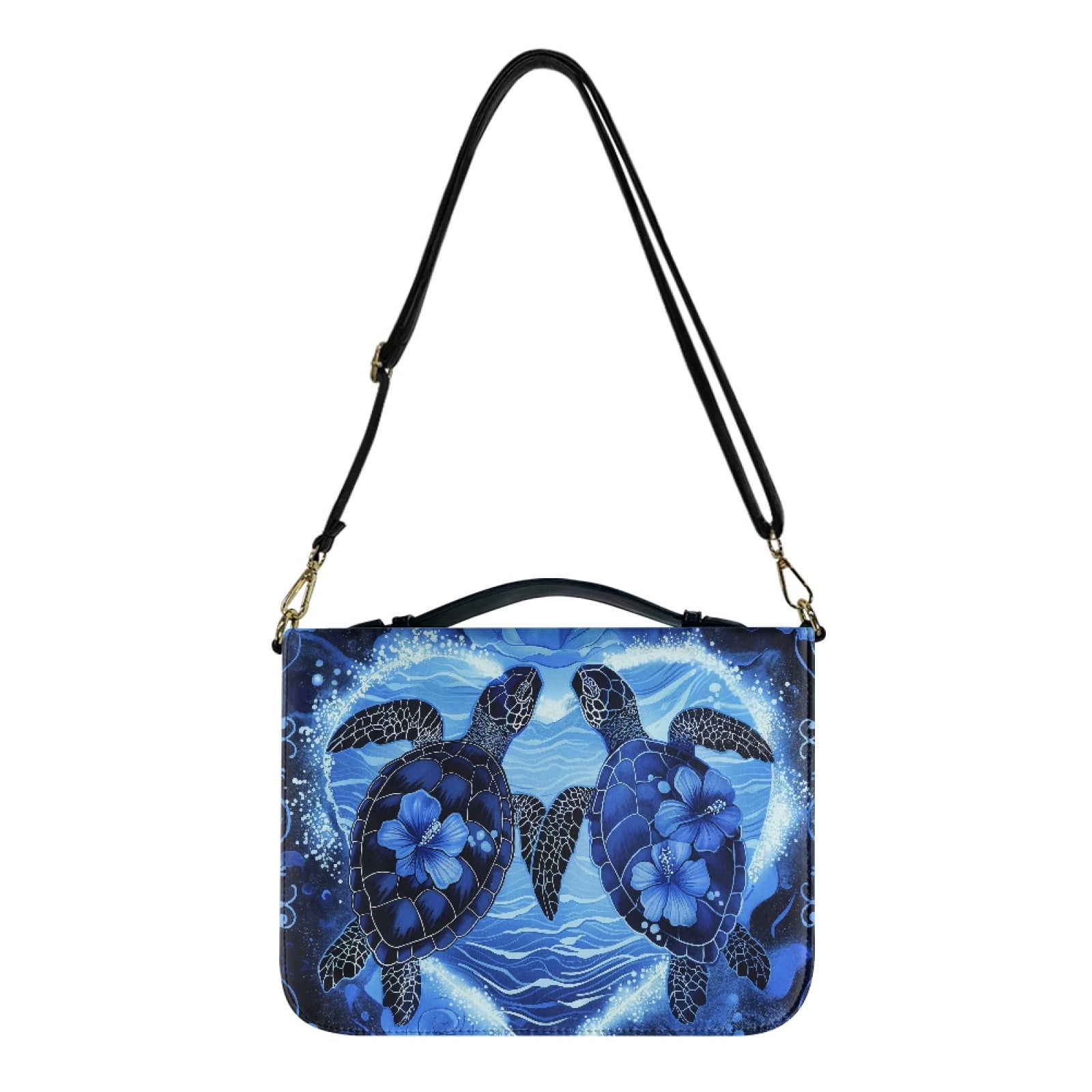 Mushroom Print PU Leather Bible Cover Case – Large Capacity With Handle, Inner Pockets (Size 2XL: 9x12in)