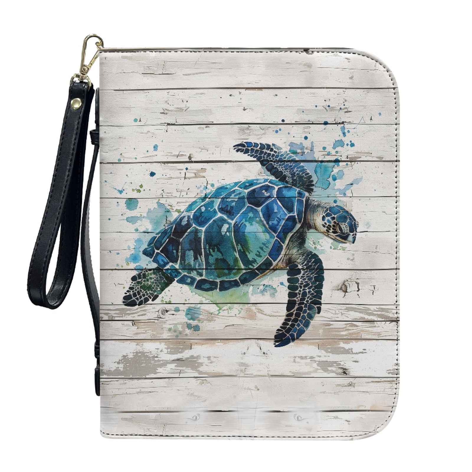 Kuiaobaty Turtle Wood Paint Splatter Print Bible Covers for Men Women ...