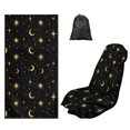 thumbnail image 1 of Kuiaobaty Universal Towel Automotive Seat Covers Sun Moon Star Print Towel Bucket Seat Covers for SUV Truck Sedan Multi-Purpose Absorbent Athletic Towels for Car Seats, 1 of 7