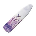 thumbnail image 1 of Kuiaobaty Washable Ironing Board Cover Iron Dust Cover Protector Cover with 3 Fasteners and Elastic Edge Easy to Install Snug Fit Ironing Board, Hummingbird Butterfly Lavender Violet, 1 of 5