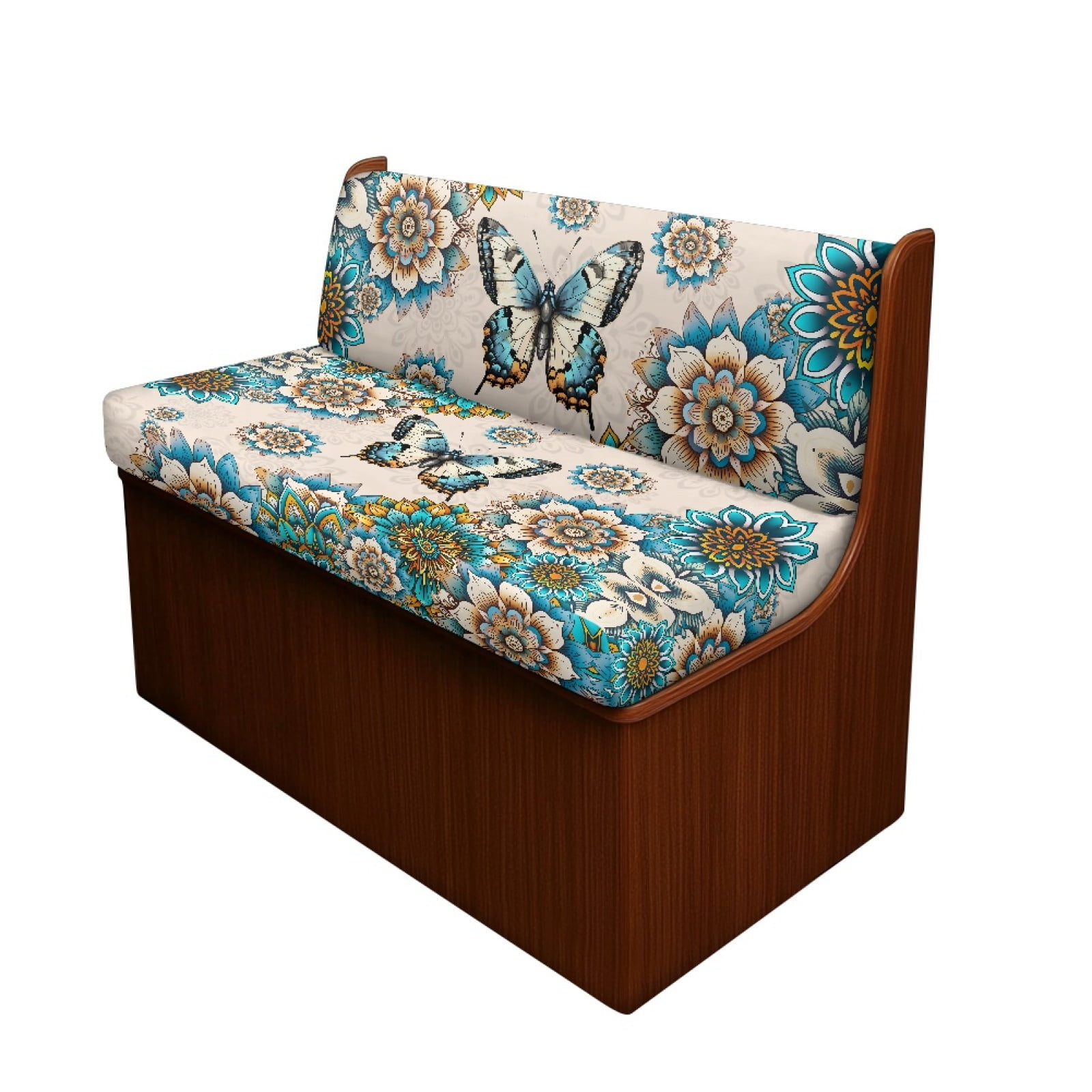 Kuiaobaty Washable RV Dinette Cushions Covers for RV Camper Boho Mandala Flower Butterfly ...