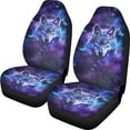 thumbnail image 1 of Kuiaobaty Wolf Galaxy Butterfly Car Seat Cover Set Car Seat Protection Breathable Soft Front Seat Cushion for Men Women Washable Easy to Install, 1 of 7