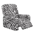 thumbnail image 1 of Kuiaobaty Zebra Print Recliner Couch Cover Durable Furniture Protect Cover Elastic Reclining Sofa Slipcover Soft Reclining Slipcover with Side Pocket for Pets Kids, 1 of 8