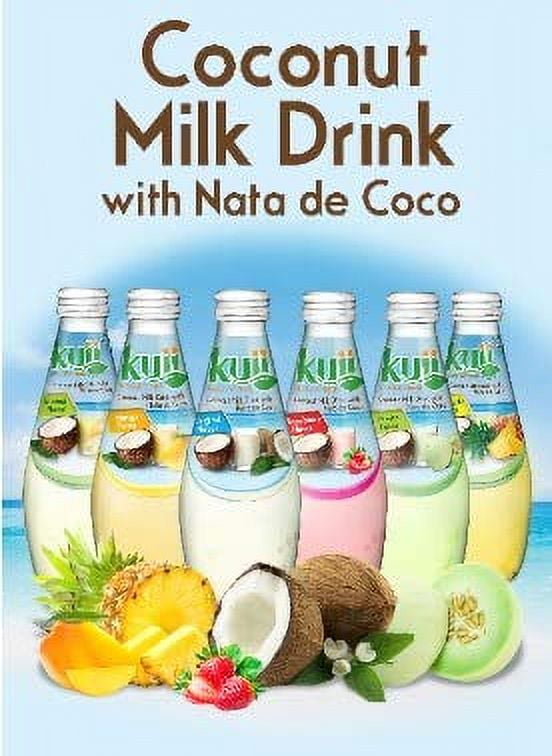 Kuii Coconut Milk Drink with Nata de Coco Variety Pack 9.8 fl oz