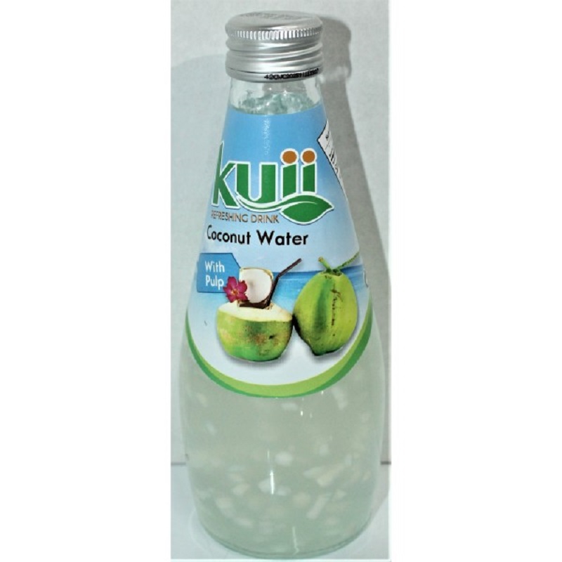 Kuii Coconut Water Drink with Pulp, Flavor 9.8 fl oz, Quantity of 6