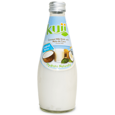 Kuii Drinks Coconut Milk with Nata de Coco, Original, 290mL