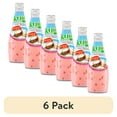 Kuii Nata De Coco Strawberry Coconut Milk, 290 ml Bottle(6 pack