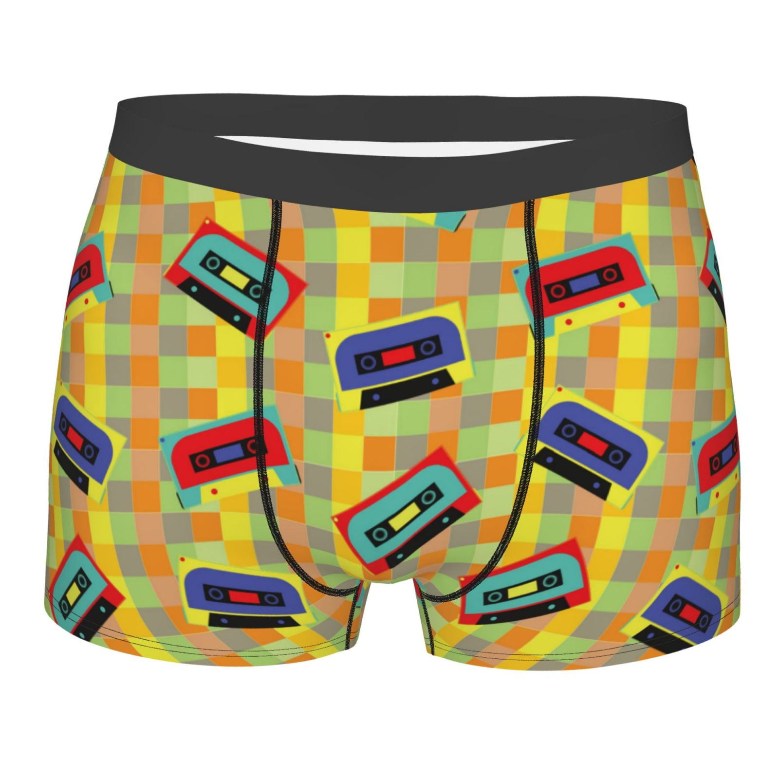 Kuilepa 90s Audio Tape Print Mens Boxer Briefs Moisture Wicking ...