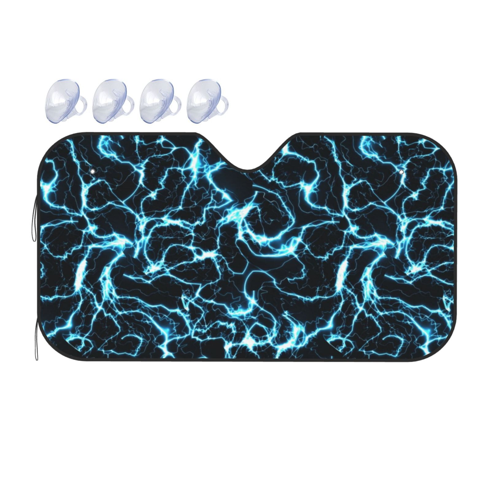 Kuilepa Lightning Print Front Windshield Sun ShadeFolding Auto