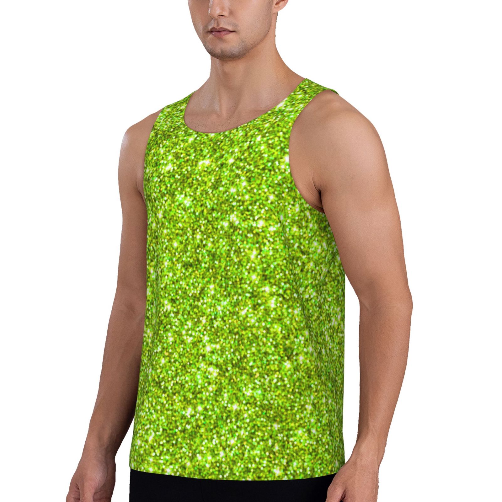 Green glitter tops sale