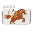 Kuilepa Vintage Cowboy On A Bronco Horse Print Front Windshield Sun