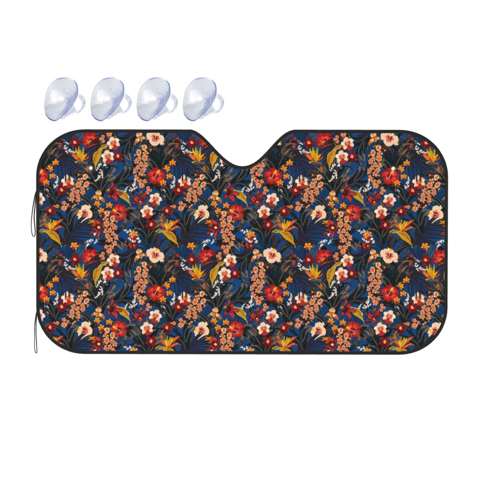Floral Lavender Print Pattern Car Sun Shade
