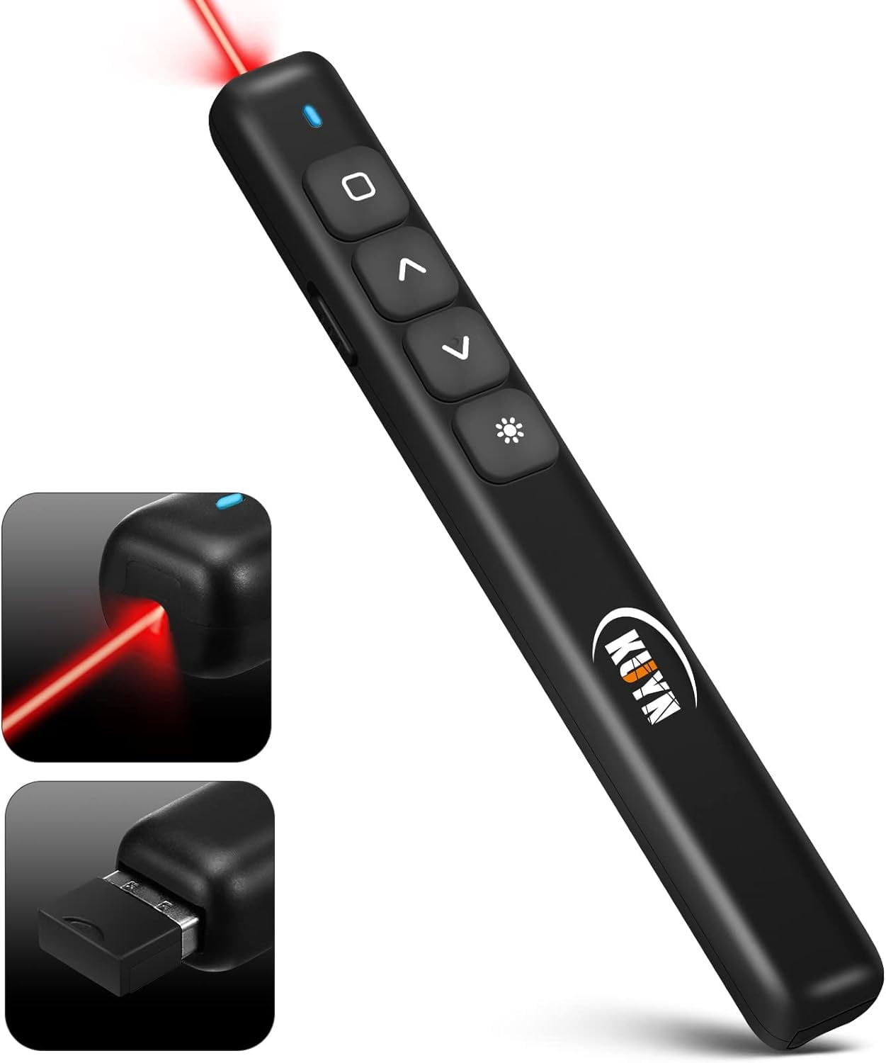 Kuiyn Presentation Clicker Remote Control/Red Laser Pointer Wireless