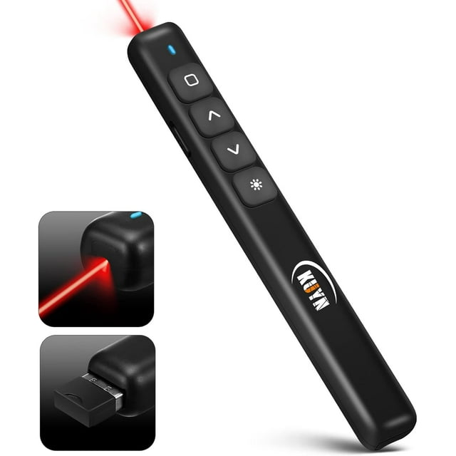 Kuiyn Presentation Clicker Remote Control/Red Laser Pointer Wireless
