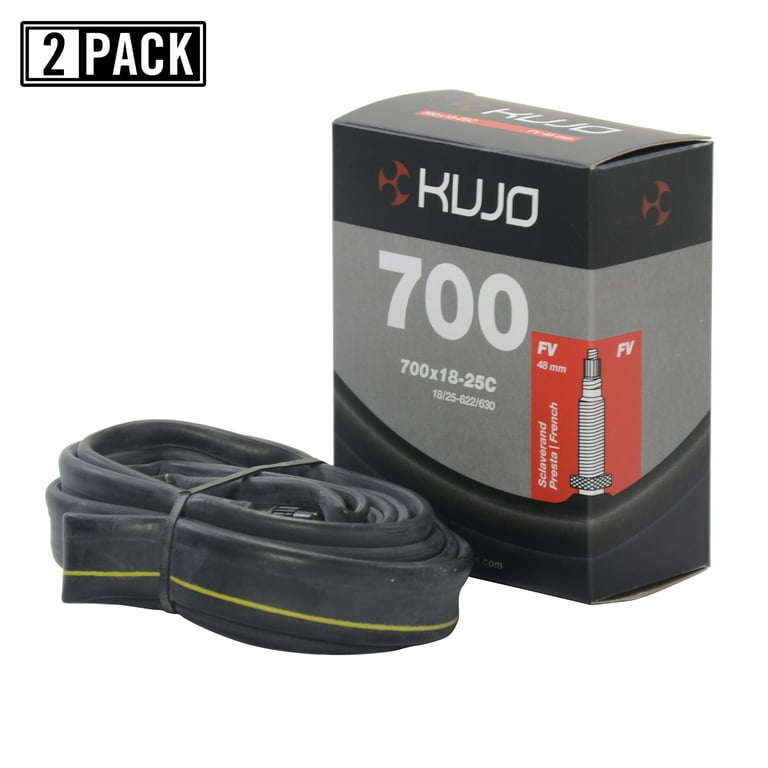 Kujo 27.5 x 2.8 3.20 in Presta French 48 mm Bicycle Tube 2 pack Walmart