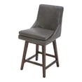 thumbnail image 1 of Kuka Home 26"H Modern Faux Leather Counter Stool in Gray, 1 of 11