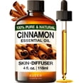 thumbnail image 1 of Kukka Cinnamon Essential Oil for Diffuser - 4 Fl Oz - 100% Pure Natural Cinnamon Bark Oi for Skin, Aromatherapy and Candles & Soap Making Scent DIY, 1 of 9