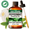 thumbnail image 1 of Kukka Peppermint Essential Oil with Aromatherapy Stone - 100% Pure Crisp Mint Scent for Diffuser, Hair Care, Skincare, DIY & Home Freshness - 4 fl oz, 1 of 6